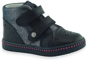 Buty dla dziewczynek - Przejściowe buty dla dziewczynki Bartek 91764 Ciemny Granat - miniaturka - grafika 1