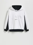 Bluzy dla chłopców - Reserved - Bluza z kapturem Playstation - biały - miniaturka - grafika 1