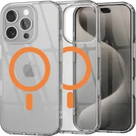 Etui i futerały do telefonów - Etui Supero TPU Acrylic z MagSafe do iPhone 16 Pro, pomarańczowe - miniaturka - grafika 1