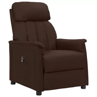Lumarko Elektryczny fotel rozkładany, brązowy, sztuczna skóra! - Fotele - miniaturka - grafika 1