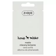 Maseczki do twarzy - Ziaja, Kozie mleko Maska mleczny Kompres Cera Sucha 20X7ml - miniaturka - grafika 1