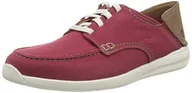 Trampki męskie - Clarks Męskie tenisówki Gorwin, ceglany czerwony, 10 UK - miniaturka - grafika 1