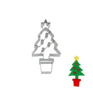 Formy do ciast - Foremka do pierniczków CHOINKA W DONICZCE / Birkmann - miniaturka - grafika 1