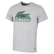 Koszule męskie - Lacoste Koszulka & Żółw Neck Koszula męska, Srebro, M - miniaturka - grafika 1