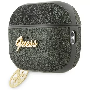 Guess GUAP2GLGSHA AirPods Pro 2 cover zielony/kaki Glitter Flake 4G Charm - Akcesoria do słuchawek - miniaturka - grafika 3