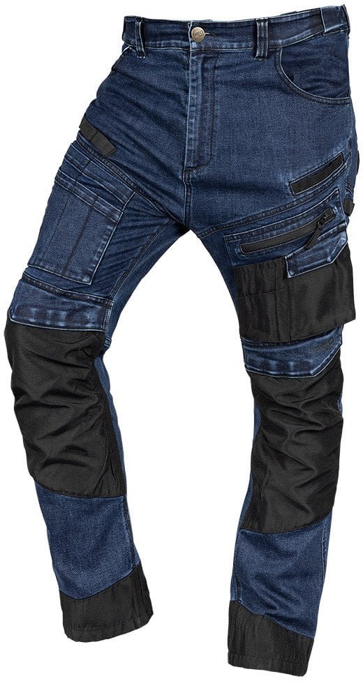 Neo Spodnie robocze DENIM, wzmocnienia Oxford, granatowe, rozmiar XS