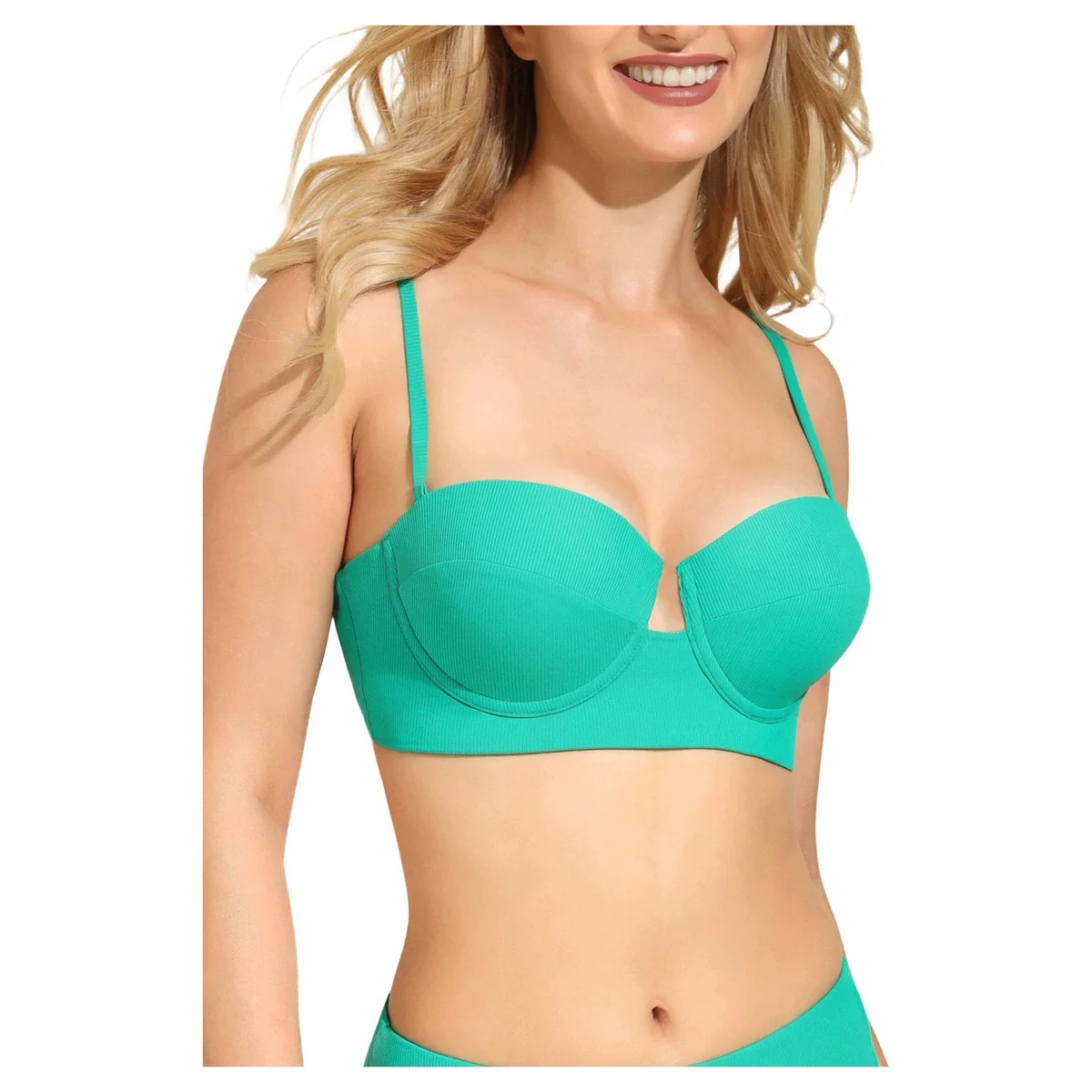 Biustonosz kąpielowy bardotka Green Island 2 zielony 38C Marilyn