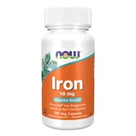Witaminy i minerały - PRO NATURA NOW FOODS Iron 120 kaps - miniaturka - grafika 1