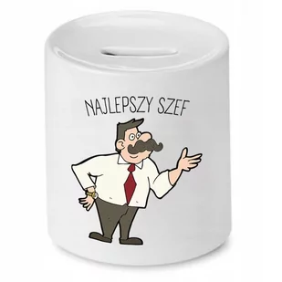 SKARBONKA DLA SZEFA NAJLEPSZY SZEF PREZENT z Nadrukiem ze Zdjęciem - Skarbonki - miniaturka - grafika 1