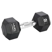 Hantle i ciężarki - HMS Hantla gumowana Hex Pro 10 kg 17-66-114 - miniaturka - grafika 1