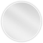 Lustra - Mexen Loft lustro łazienkowe okragłe 60 cm, rama biała - 9850-060-060-000-20 - miniaturka - grafika 1