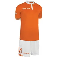 Zestawy męskiej odzieży sportowej - Givova KITC51, Zestaw World Unisex – Dorosły, Pomarańczowy/Biały, M - miniaturka - grafika 1