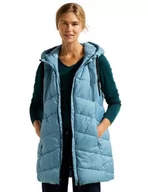 Kamizelki damskie - Cecil Damska kamizelka pikowana B220186, długa, Adriatic Blue, XL, Adriatic Blue, XL - miniaturka - grafika 1