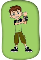 Kołdry i poduszki dla dzieci - Poduszka dekoracyjna kształtka Ben10 BEN181007 42 x 28 cm - miniaturka - grafika 1