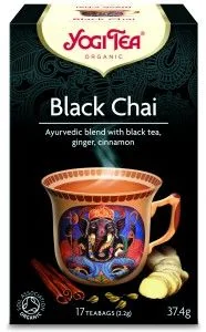 Herbata Czarna Black Chai z Imbirem i Cynamonem BIO 17 torebek YOGI TEA - Herbata - miniaturka - grafika 1
