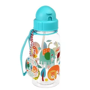 Rex London Rex London - Bidon ze Słomką 500 Ml, Dzikie Zwierzęta - Bidony dla dzieci - miniaturka - grafika 1