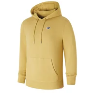 Bluzy sportowe męskie - Bluza New Balance MT23602GHO - żółta - miniaturka - grafika 1