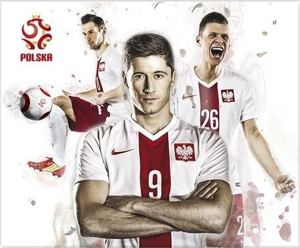 Podkładka Modecom Podkładka pod mysz biała Reprezentacja Lewandowski
