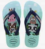 Klapki i japonki damskie - Havaianas Japonki Dziecięce Minecraft Wsuwane 23-24 Ż7N - miniaturka - grafika 1