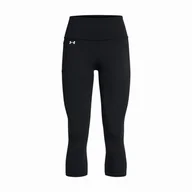 Spodnie sportowe damskie - Legginsy damskie 3/4 Under Armour Motion Capri Rozmiar: XS / Kolor: czarny - miniaturka - grafika 1
