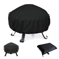 Pokrowce na grilla - Wodoodporny okrągły pokrowiec na palenisko do grilla, 210D Oxford Cloth, pokrowiec na palenisko do grilla, 85x40 cm - miniaturka - grafika 1