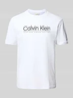 Koszulki męskie - T-shirt z nadrukiem z logo - miniaturka - grafika 1