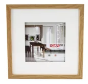 Ramki na zdjęcia - Ramka 40x40 (30x30) EFEKT 3D dębowy - miniaturka - grafika 1