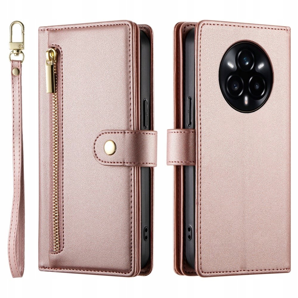 Etui z klapką do Realme 14 Pro 5G, Wallet Zipper Pocket, Portfel, Obudowa