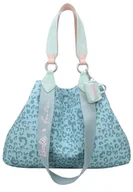 Torebki damskie - Fritzi aus Preussen Damskie Izzy Medium Silhouette Barbie Canvas Leo Soft Mint Shopper, Soft Mint., Mittelgroße - miniaturka - grafika 1
