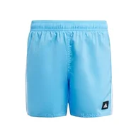 Kąpielówki dla chłopców - adidas Chłopięce szorty kąpielowe z 3 paskami, 15-16 lat, Czarny - miniaturka - grafika 1