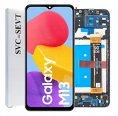 Części serwisowe do telefonów - ORYGINAŁ WYŚWIETLACZ EKRAN LCD DO SAMSUNG GALAXY M13 4G RAMKA SM-M135F - miniaturka - grafika 1