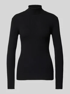 Golf o kroju slim fit z efektem prążkowania model ‘MIRA’ - Swetry damskie - miniaturka - grafika 1