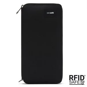 Portfel damski duży RFID Pacsafe - czarny - Portfele - miniaturka - grafika 1