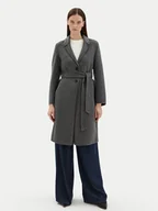 Płaszcze damskie - Motivi Płaszcz wełniany 0042Q000529N Szary Regular Fit - miniaturka - grafika 1