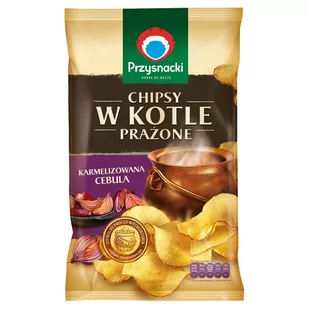 Przysnacki Chipsy w kotle prażone o smaku karmelizowana cebula 125 g - Chipsy - miniaturka - grafika 1