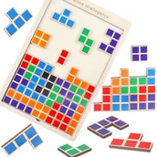 Łamigłówki - GRA LOGICZNA ZRĘCZNOŚCIOWA PUZZLE TETRIS KLOCKI JHTOY-639 - miniaturka - grafika 1