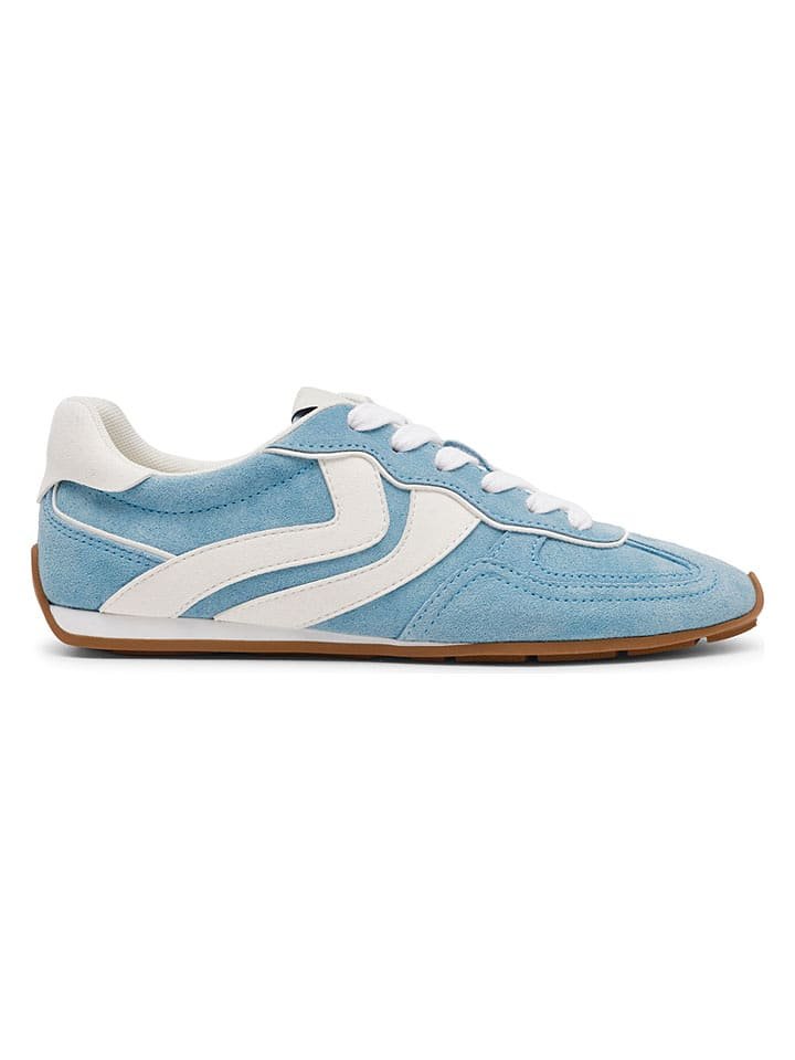 Steve Madden Skórzane sneakersy w kolorze błękitnym