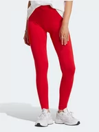 Spodnie sportowe damskie - adidas Legginsy w kolorze czerwonym - miniaturka - grafika 1