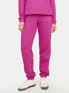 Spodnie sportowe damskie - JJXX Spodnie dresowe Abbie 12223960 Różowy Relaxed Fit - miniaturka - grafika 1