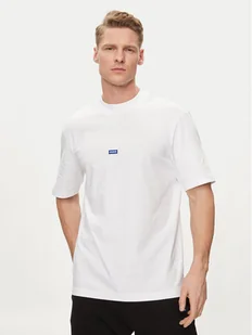 Hugo T-Shirt Nieros 50509991 Biały Regular Fit - Koszulki męskie - miniaturka - grafika 1
