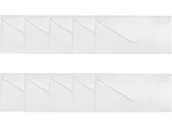 Koperty - Koperta ozdobna 80x160mm Galeria Papieru Pearl biały 150g/m2 10szt. - miniaturka - grafika 1