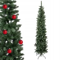 Choinki - CHOINKA SZTUCZNA SLIM WĄSKA 220 CM X 70 CM ŚWIERK WYSOKA ŚWIĘTA + STOJAK [CHOINKA1] - miniaturka - grafika 1