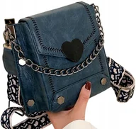 Torebki damskie - Damska Torebka Listonoszka Skórzana Mała Retro - miniaturka - grafika 1