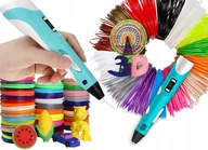 Długopisy 3D - CoolStaff Magiczny Długopis Drukarka 3D Dla Dzieci + 20 Kolorowych Wkładów 109 Metrów - miniaturka - grafika 1