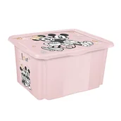 Pudła i pojemniki do przechowywania - Skrzynka obrotowa Minnie Mouse KAROLINA, 30L, różowa - miniaturka - grafika 1