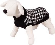 Ubranka dla psów - Sweterek dla psa Happet 380M czarno-biały M-30cm - miniaturka - grafika 1