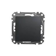 Wyłączniki światła i elektryczne - Łącznik jednobiegunowy Schneider Sedna Design SDD114101 czarny antracyt Design &amp; Elements - miniaturka - grafika 1
