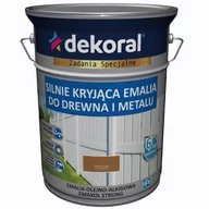 Emalie - Dekoral Emalia Ftalowa  Emakol Strong Orzech Jasny Pojemność 5 L - miniaturka - grafika 1