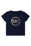 Koszulki dla dziewczynek - Michael Kors t-shirt bawełniany dziecięcy kolor granatowy - miniaturka - grafika 1