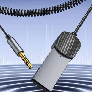 Adapter Audio Transmiter Odbiornik dźwięku UltraBoost Bluetooth Aux USB Szary - Lampy pozostałe - miniaturka - grafika 4
